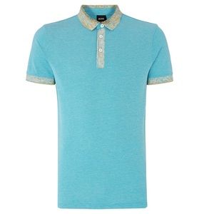 Hugo boss polo- teal color